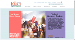 Desktop Screenshot of kernfcu.org